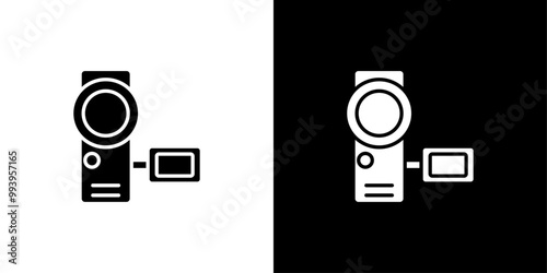 Handy Cam Icon set vector illustration