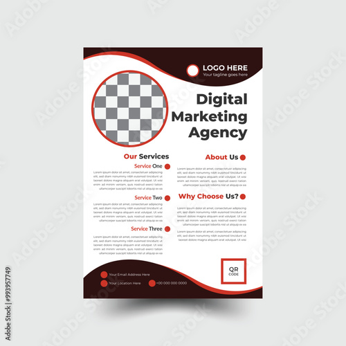 Corporate business flyer design, Brochure design, flyer in A4 with colorful business proposal, corporate banners and leaflets.
