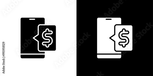 mobile transfer payment icon set vector illustration