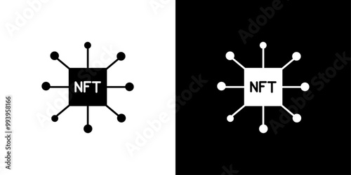 NFT wallet icon set vector illustration