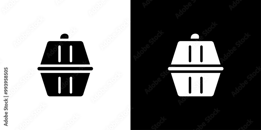 Pet cage icon set vector illustration Pet cage icon set vector illustration