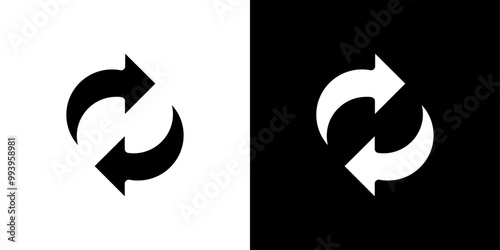 Refresh icon set vector illustration