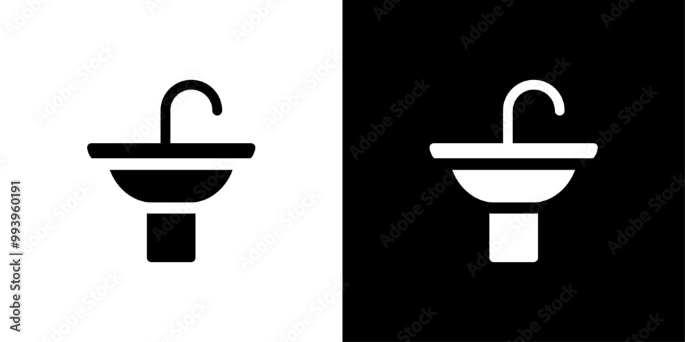 washbasin icon set vector illustration washbasin icon set vector illustration