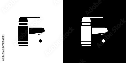 Water tap icon set vector illustration
