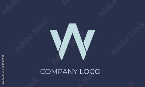 Elegant w logo design for company