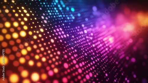 Wallpaper Mural Colorful dots create a unique alphabet design, reflecting a lively and artistic theme Torontodigital.ca