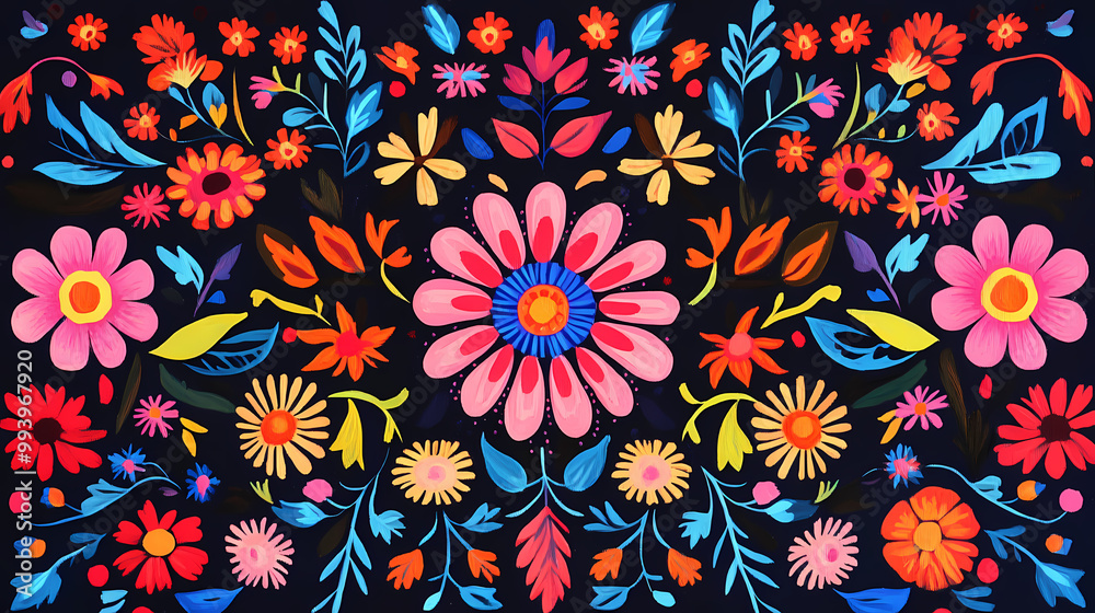 Folk art pattern, illustration. Folk Art. Illustration Folk art pattern, illustration. Folk Art. Illustration
