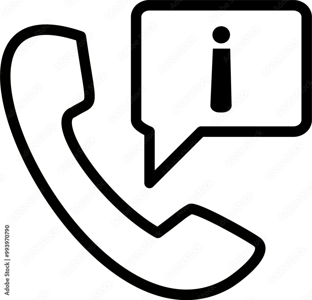 Information phone call icon.Telephone with info message vector icon. Replaceable vector design. Information phone call icon.Telephone with info message vector icon. Replaceable vector design.