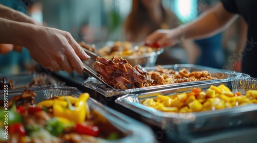 The Serving of Delicious Food