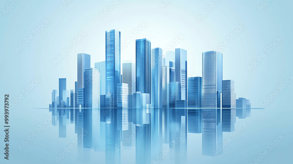 A futuristic skyscraper with a sleek, reflective glass facade rising against a clear blue sky, showcasing modern urban architecture A futuristic skyscraper with a sleek, reflective glass facade rising against a clear blue sky, showcasing modern urban architecture
