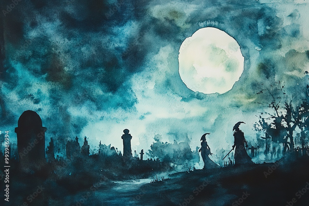 Halloween party background, full moon night illustration, Halloween pumpkin ghost, abandoned house, cemetery, bat, scary tree and Halloween elements Scary website Banner template Vector illustration Halloween party background, full moon night illustration, Halloween pumpkin ghost, abandoned house, cemetery, bat, scary tree and Halloween elements Scary website Banner template Vector illustration