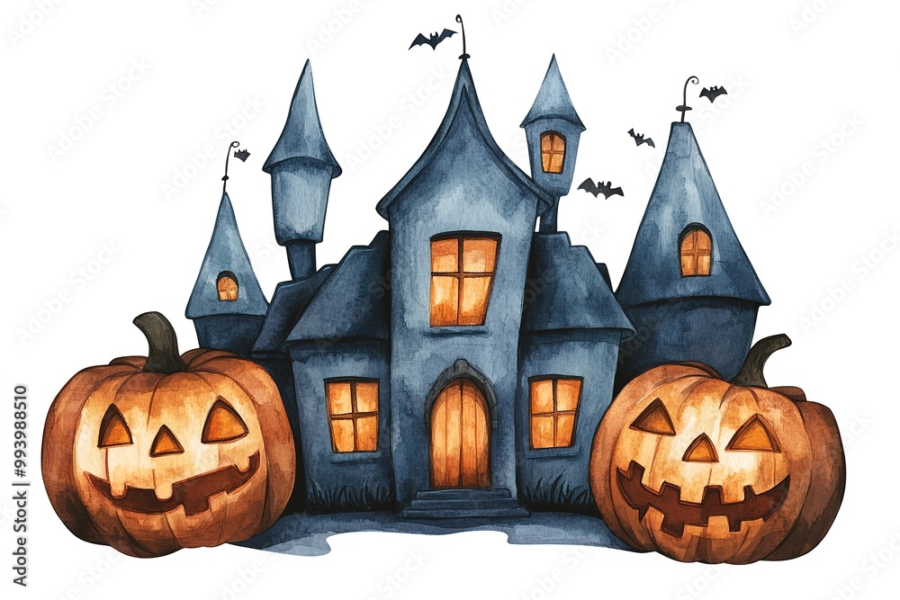 Halloween party background, full moon night illustration, Halloween pumpkin ghost, abandoned house, cemetery, bat, scary tree and Halloween elements Scary website Banner template Vector illustration Halloween party background, full moon night illustration, Halloween pumpkin ghost, abandoned house, cemetery, bat, scary tree and Halloween elements Scary website Banner template Vector illustration