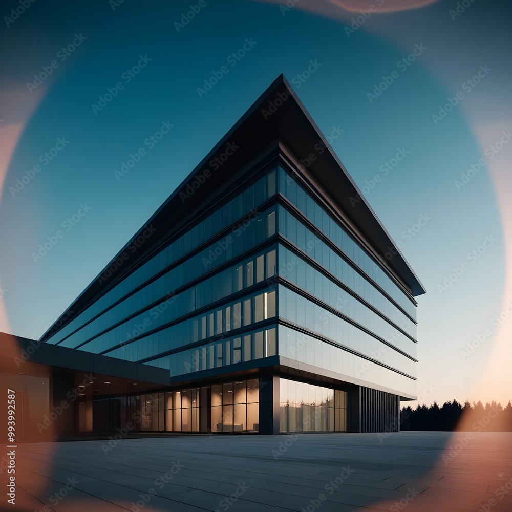 Fototapeta premium office and modern real estate building designs ai generated