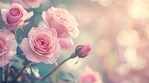  A rog pink color  wow  A blooming rose with morning dew.
