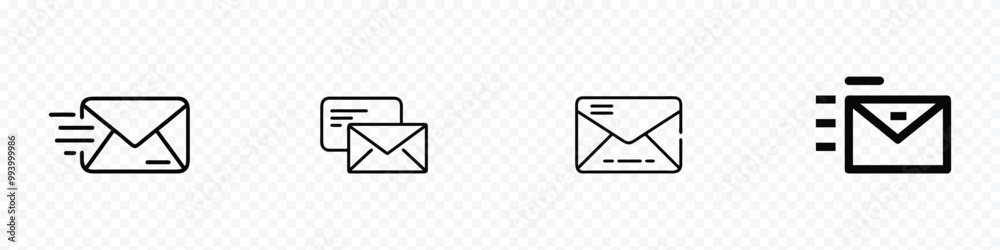 Mail icon set, mail notification icon set, Email envelope icons, Message Icon. Email or News Illustrations icon Vector, mailbox icons set, e-mail icons set Mail icon set, mail notification icon set, Email envelope icons, Message Icon. Email or News Illustrations icon Vector, mailbox icons set, e-mail icons set