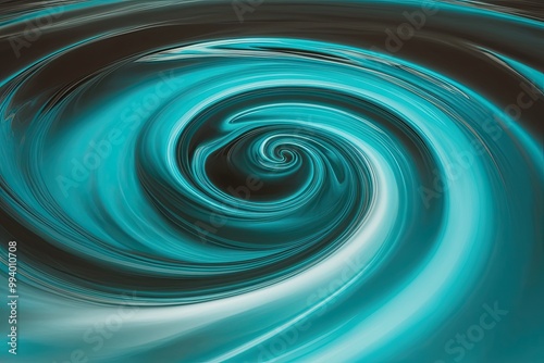 Serene Turquoise Swirls Capturing the Essence of Fluid Motion