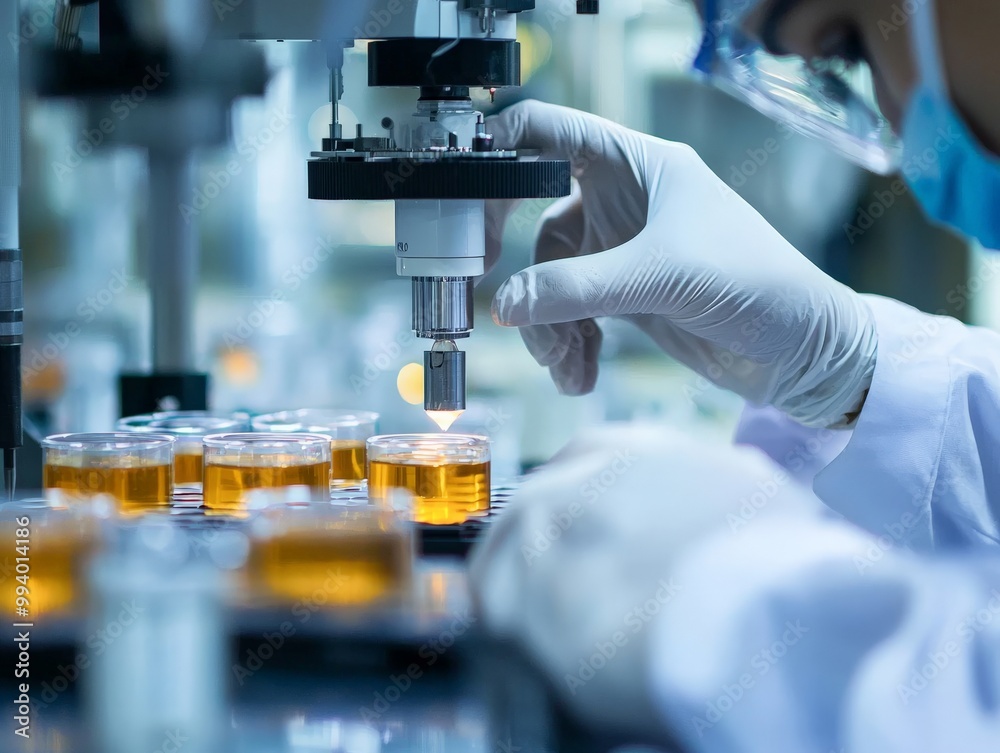 A close-up of a worker performing a final inspection on a product before packaging, ensuring that it meets all quality standards, highlighting the critical role of quality control A close-up of a worker performing a final inspection on a product before packaging, ensuring that it meets all quality standards, highlighting the critical role of quality control
