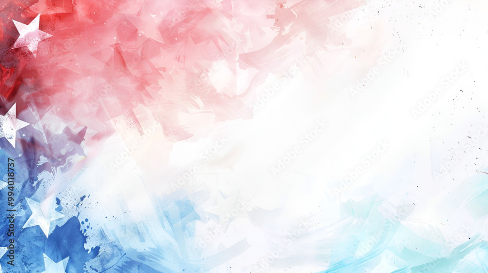 Fototapeta premium Memorial Day Patriotic Red Background 