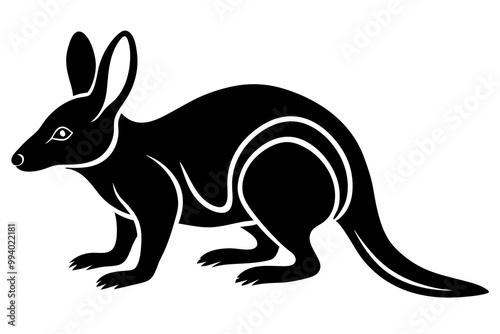 Bilby vector icon on white background photo