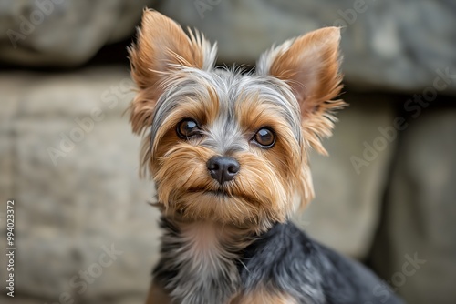 Yorkshire Terrier, Dog Portrait Photography, Yorkshire Terrier Close-up, Yorkshire Terrier Pet Photo, High Quality Dog Image