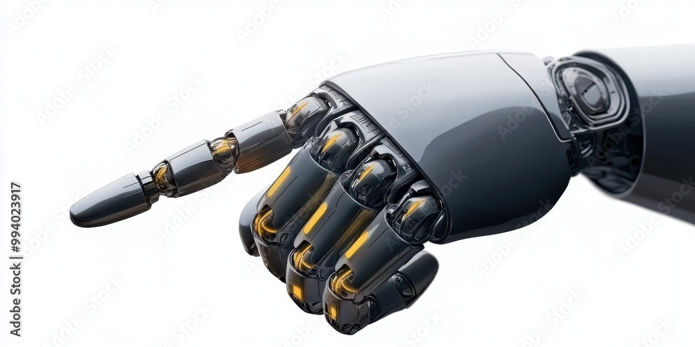 Robotic Hand Pointing Finger Future Technology AI Artificial Intelligence Cyborg Robotic Hand Pointing Finger Future Technology AI Artificial Intelligence Cyborg