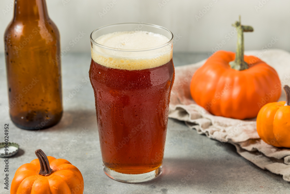 Boozy Refreshing Cold Pumpkin Craft Beer Ale Boozy Refreshing Cold Pumpkin Craft Beer Ale