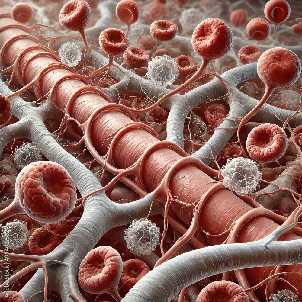 Structure of capillaries, their role in connecting arteries and veins ... Biology Diagrams