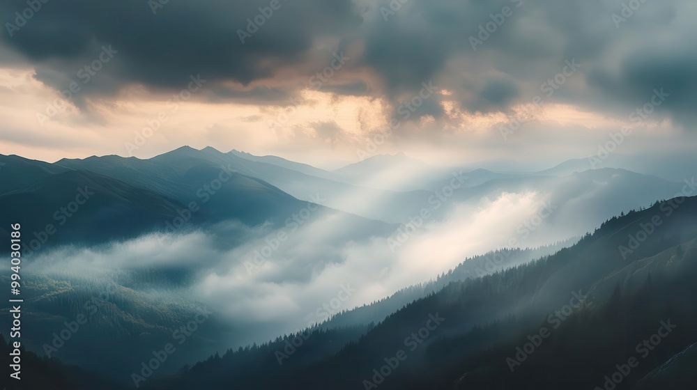 majestic mountain landscape with dramatic cloud formations ethereal light filtering through layers of mist aweinspiring natural scenery capturing raw beauty of wilderness majestic mountain landscape with dramatic cloud formations ethereal light filtering through layers of mist aweinspiring natural scenery capturing raw beauty of wilderness