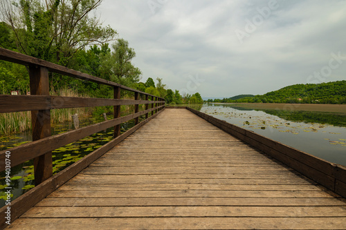 Lago di Fimon, Vicenza, Veneto, Italy. The lake is a beutiful place to walk and to take a rest with the family.
