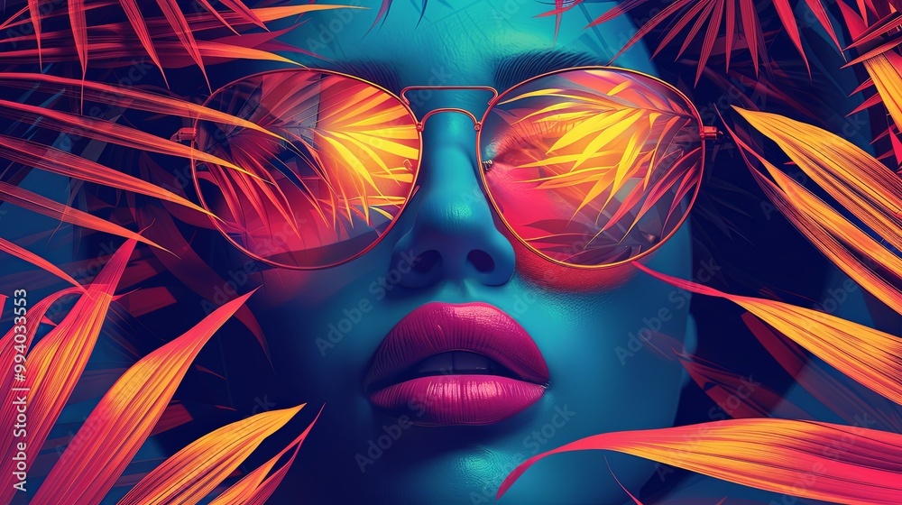 Creative concept of summer bright cover, card or poster in minimal style for corporate identity, branding, social media ads, promo. Modern design template in trendy geometric style Creative concept of summer bright cover, card or poster in minimal style for corporate identity, branding, social media ads, promo. Modern design template in trendy geometric style