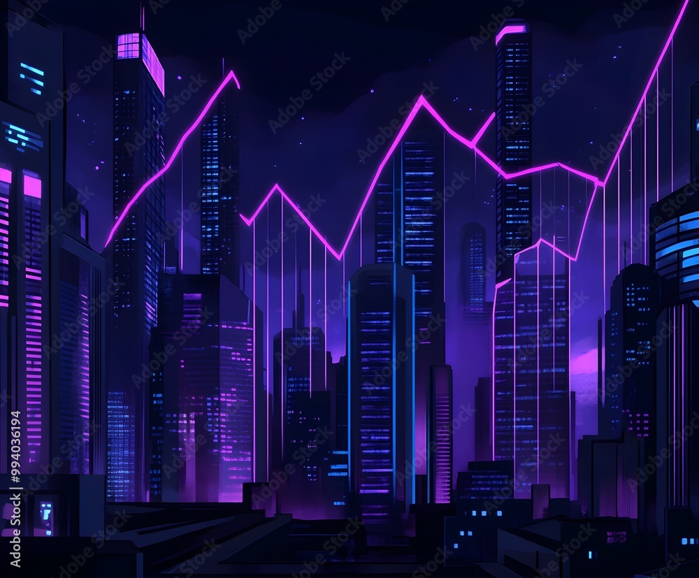 Futuristic Financial Chart Dynamic Abstract Data Visualization with Glitch Art Aesthetics Futuristic Financial Chart Dynamic Abstract Data Visualization with Glitch Art Aesthetics