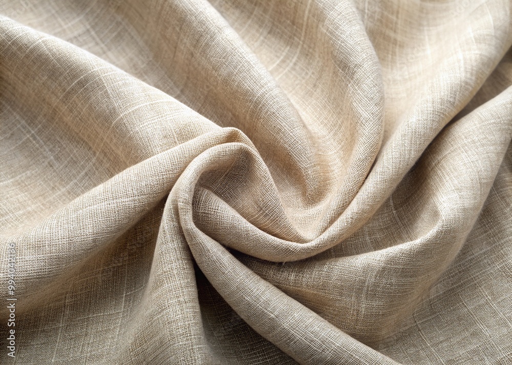 Soft, natural linen fabric with subtle wrinkles and a gentle sheen, showcasing a beautifully textured weave with earthy undertones in a serene, neutral background. Soft, natural linen fabric with subtle wrinkles and a gentle sheen, showcasing a beautifully textured weave with earthy undertones in a serene, neutral background.