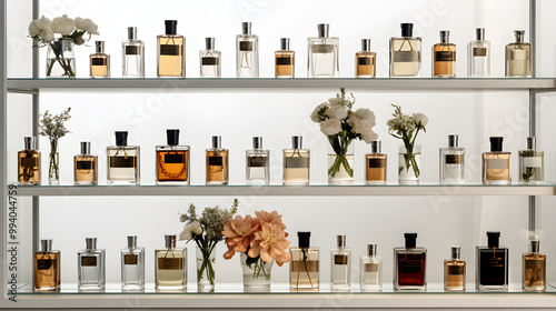 Captivating Collection of Sophisticated H&M Perfumes Displayed in a Modern Setting: Embody the Magic of Fragrance