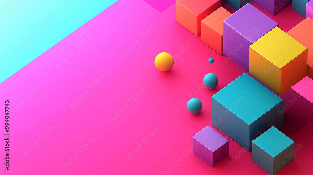 Abstract 3D geometric background Abstract 3D geometric background