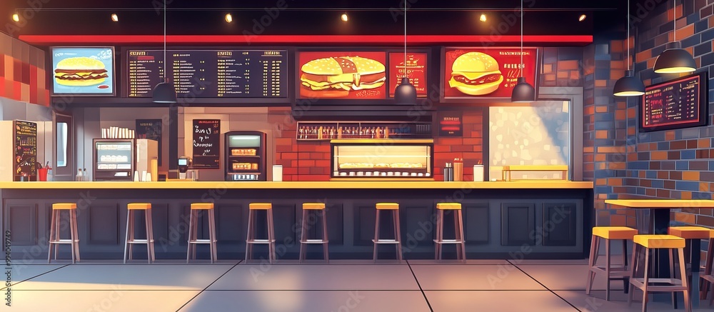 Burger Bar Interior Burger Bar Interior