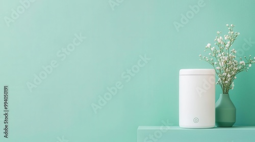 Wallpaper Mural Innovative pill dispenser with smart notifications and a sleek design, healthcare technology, medical convenience Torontodigital.ca