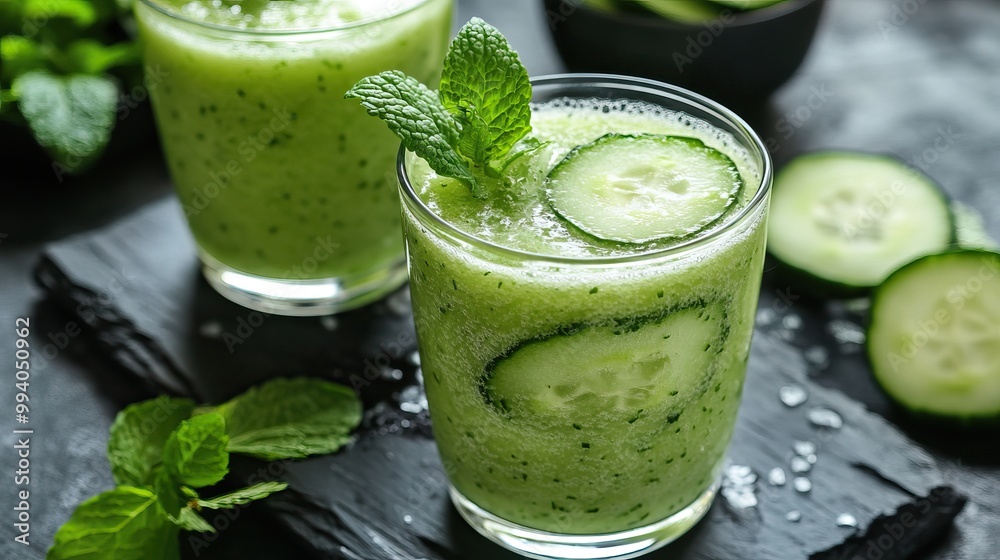 Refreshing Cucumber Mint Smoothie Refreshing Cucumber Mint Smoothie