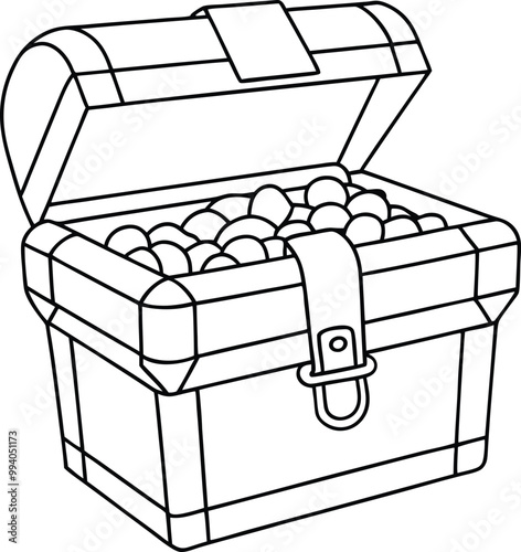 loot box outline, line art loot box, minimalist loot box, loot box sketch, hand-drawn loot box, loot box vector illustration