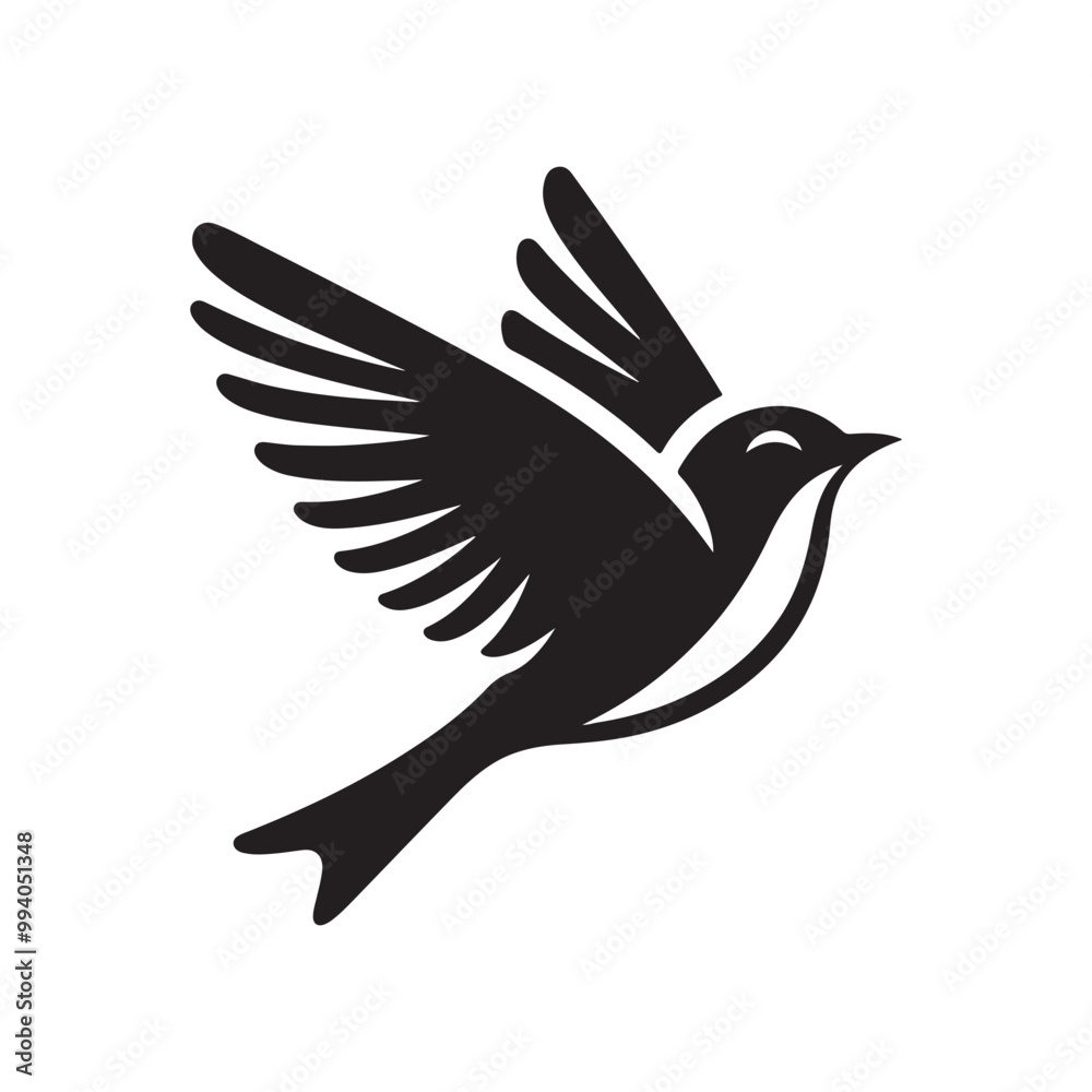 Stylish Eastern Bluebird Silhouette Graphics for Wildlife Art Projects Stylish Eastern Bluebird Silhouette Graphics for Wildlife Art Projects