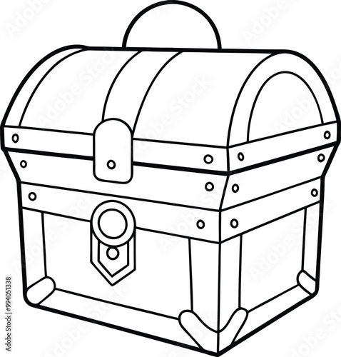loot box outline, line art loot box, minimalist loot box, loot box sketch, hand-drawn loot box, loot box vector illustration