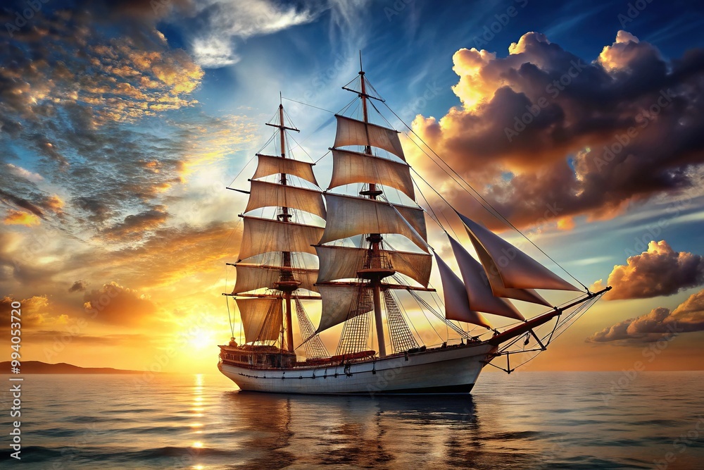 Obraz premium Sail Ship Concept