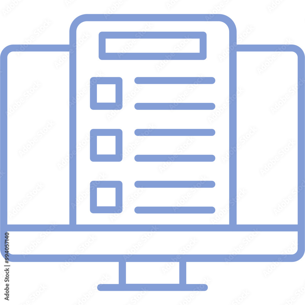 Online Test Vector Icon Design Online Test Vector Icon Design
