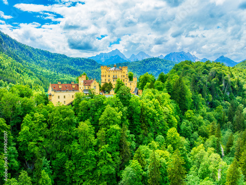 Aerial view of Hohenzollern Castle