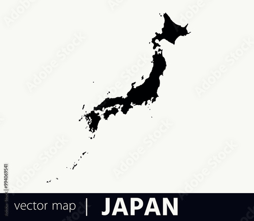 High Detailed Vector Map - Japan photo