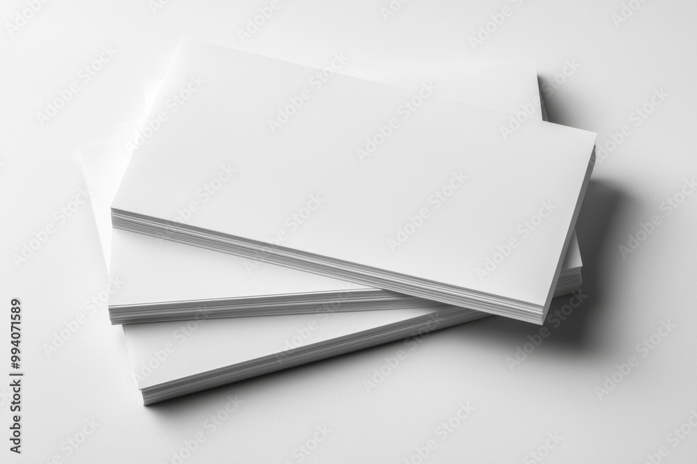 Blank A4 Stacked Paper Mockup isolated created with Generative AI Blank A4 Stacked Paper Mockup isolated created with Generative AI