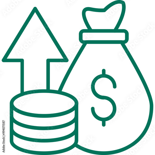 Profit Vector Icon Design
