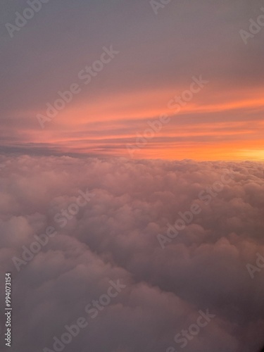 sunset in the clouds