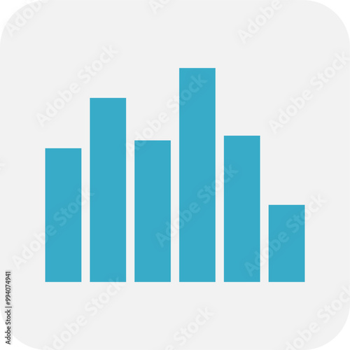 Minimalist audio equalizer icon. Minimalist audio equalizer button.