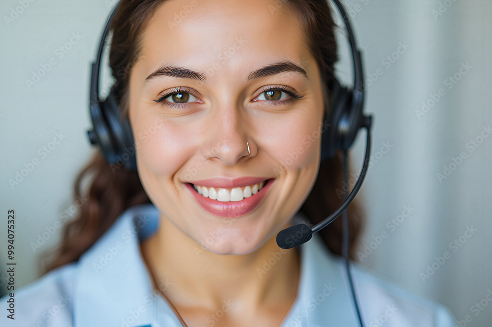 Portrait, call center and consulting with headphones for customer service, help or telemarketing. Happy, confident and consultant agent talking with headset for support, sales or online advice Portrait, call center and consulting with headphones for customer service, help or telemarketing. Happy, confident and consultant agent talking with headset for support, sales or online advice