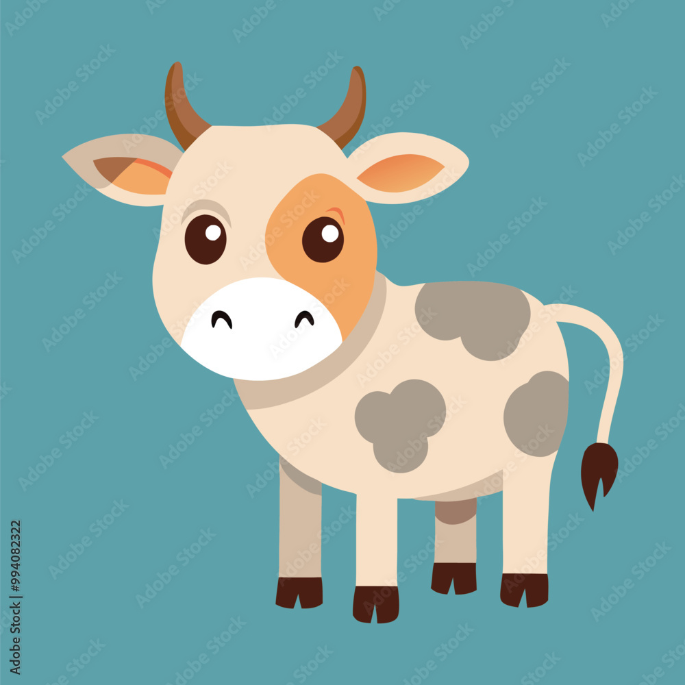 Adorable Cute Cow Cartoon Character Vector illustration Adorable Cute Cow Cartoon Character Vector illustration